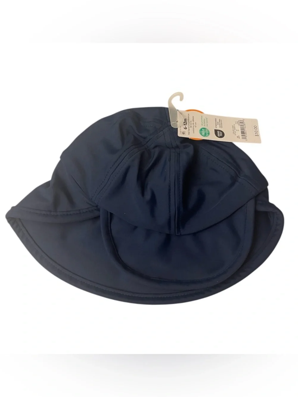 Carter’s Baby UPF 50+ Sun Hat Neck Flap Navy Swim Beach 6-12M NWT